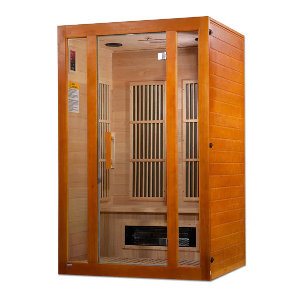 Golden Designs Maxxus Aspen 2-Person Dual Tech Low EMF FAR Infrared Sauna (MX-J206-02S)