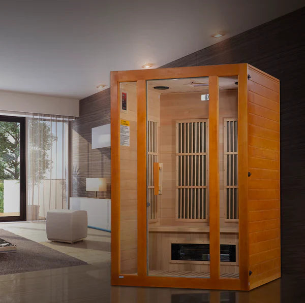 Golden Designs Maxxus Aspen 2-Person Dual Tech Low EMF FAR Infrared Sauna (MX-J206-02S)