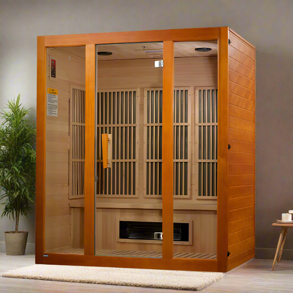Golden Designs Maxxus Alpine Dual Tech 3-Person Low EMF FAR Infrared Sauna (MX-J306-02S)
