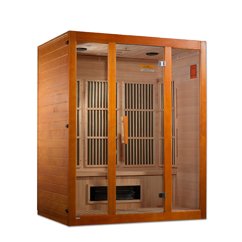 Golden Designs Maxxus Alpine Dual Tech 3-Person Low EMF FAR Infrared Sauna (MX-J306-02S)