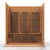 Maxxus Golden Design “Montilemar” 3-Person Near Zero EMF FAR Infrared Sauna – Red Cedar (MX-K306-01-ZF)