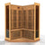 Golden Designs Maxxus “Avignon” 3-Person Corner Infrared Sauna – Near Zero EMF, Red Cedar