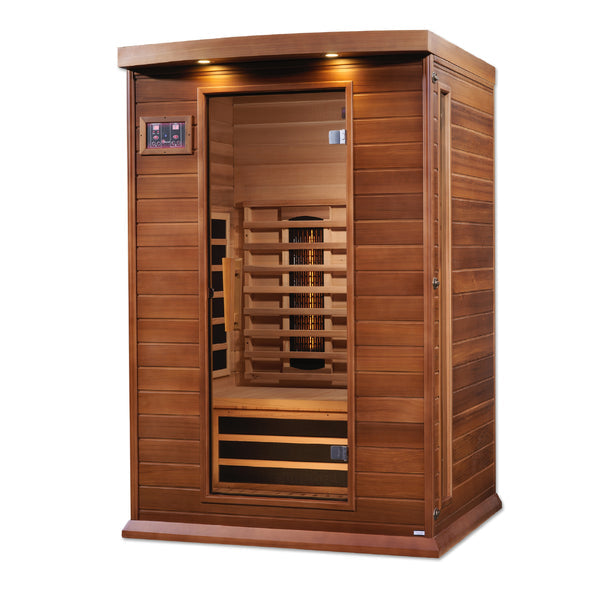 Golden Designs Maxxus 2-Person Full Spectrum Infrared Sauna – Red Cedar (MX-M206-01-FS)