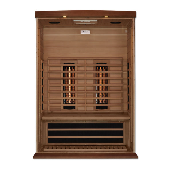 Golden Designs Maxxus 2-Person Full Spectrum Infrared Sauna – Red Cedar (MX-M206-01-FS)