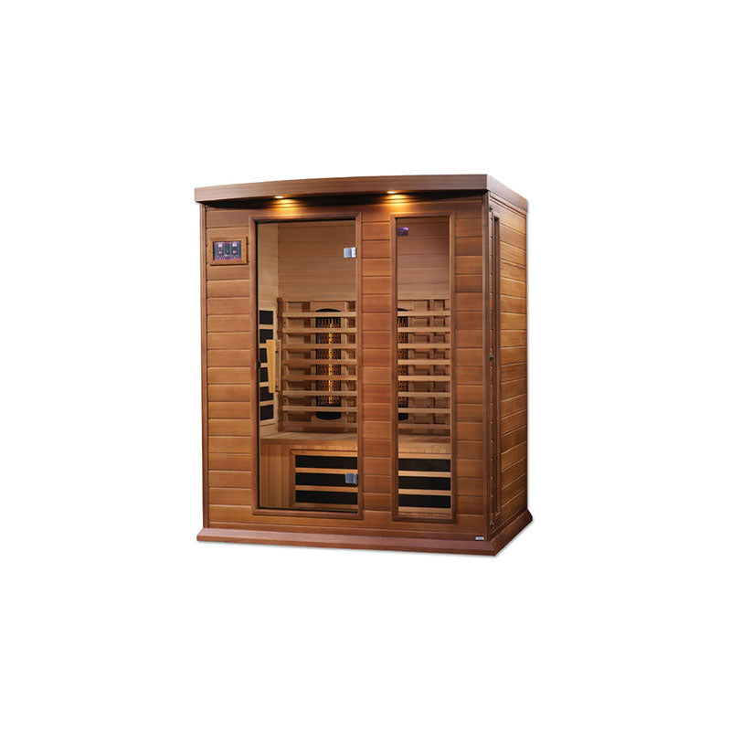Golden Designs Maxxus 3-Person Full Spectrum Infrared Sauna – Red Cedar (MX-M306-01-FS)