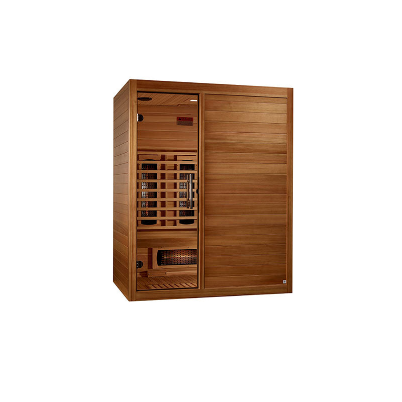 Golden Designs Maxxus S-Line 3-Person Full Spectrum Infrared Sauna (MX-S306-01)