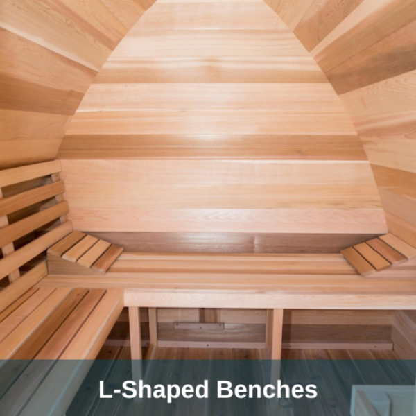 Dundalk LeisureCraft Clear Cedar Mini POD 2-4 Person Sauna