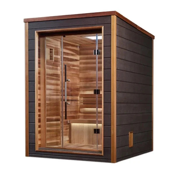 Golden Designs Narvik 2 Person Outdoor-Indoor Traditional Sauna (GDI-8202-01)