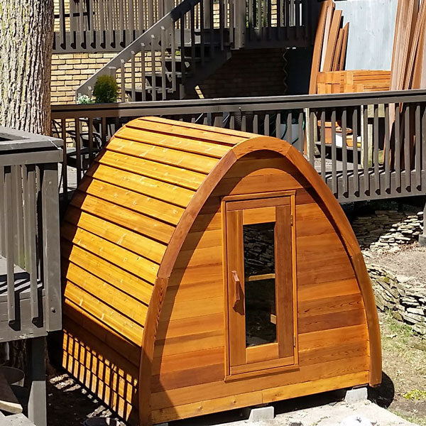 Dundalk LeisureCraft Clear Cedar Mini POD 2-4 Person Sauna