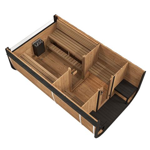 SaunaLife CL12GCP Outdoor DIY Sauna Suite