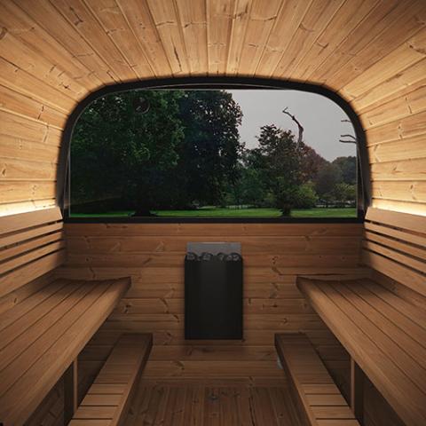 SaunaLife CL12GCP Outdoor DIY Sauna Suite