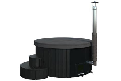 SaunaLife Model S4B 6-Persons Soak-Series Home Wood-Burning Hot Tub