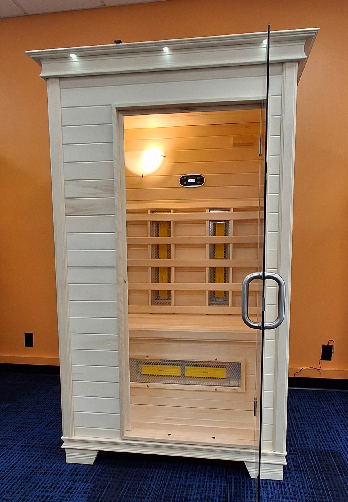 TheraSauna TS4746UF 1-Person Far Infrared Sauna with Aspen Hardwood & TheraMitter™ Heaters