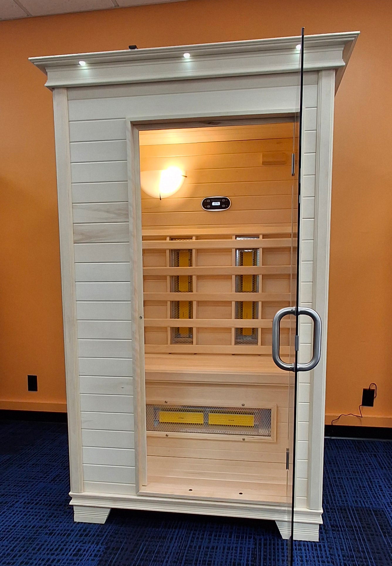 TheraSauna TS4746UF 1-Person Far Infrared Sauna with Aspen Hardwood & TheraMitter™ Heaters