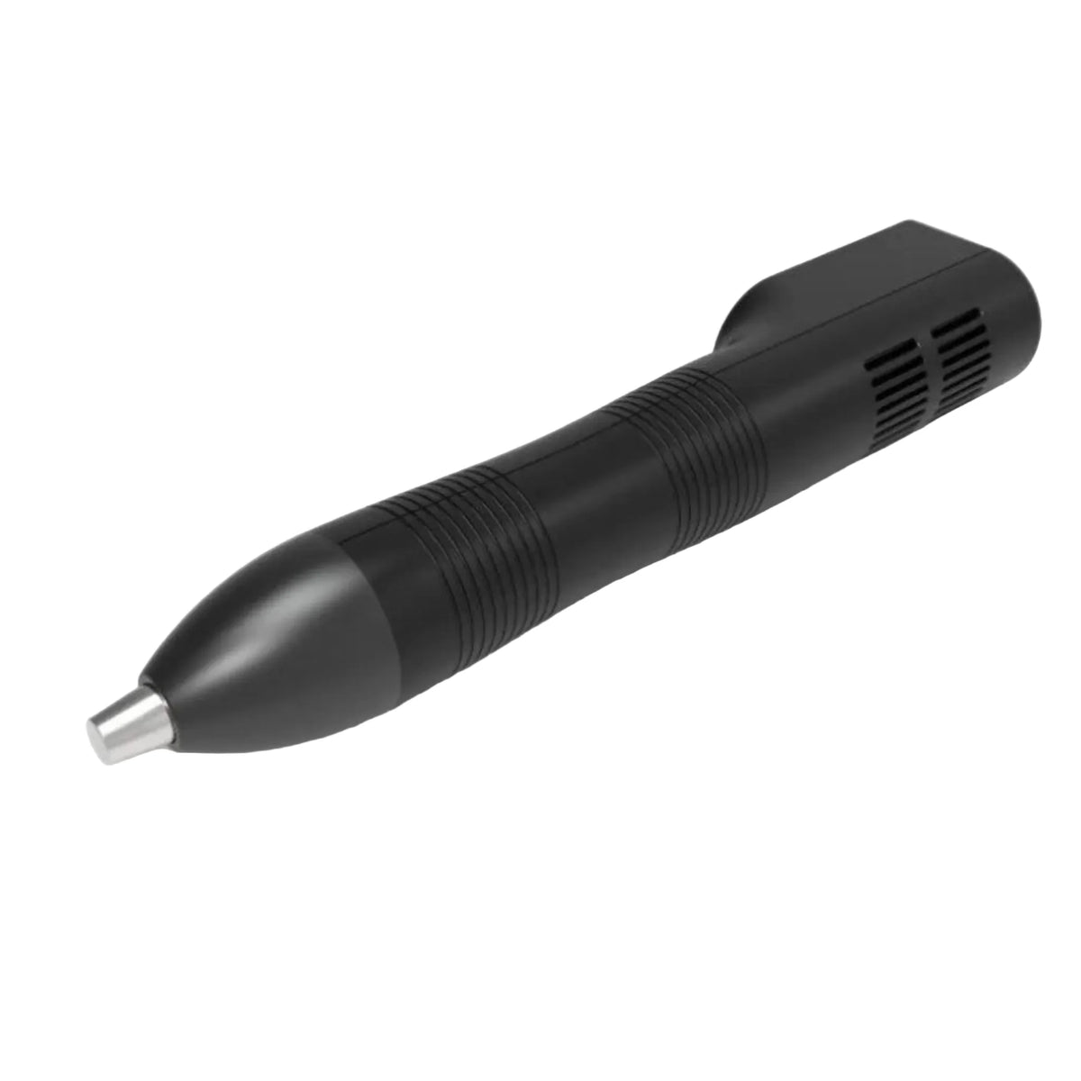Applicator end of the PhysioLITE III handheld device with metal tip, side view