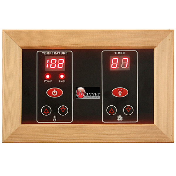 Golden Design Maxxus 3-Person Low EMF FAR Infrared Sauna – Canadian Hemlock (MX-K306-01)