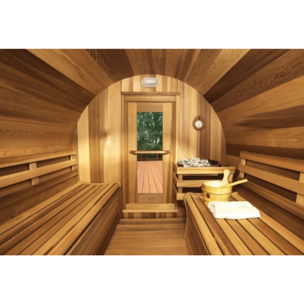 Dundalk LeisureCraft Clear Red Cedar Barrel Sauna