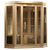 Golden Designs Maxxus 3-Person FAR Infrared Sauna – Low EMF, Canadian Hemlock (MX-K356-01)