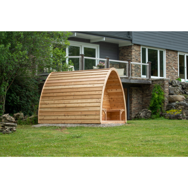 Dundalk LeisureCraft Clear Cedar Mini POD 2-4 Person Sauna