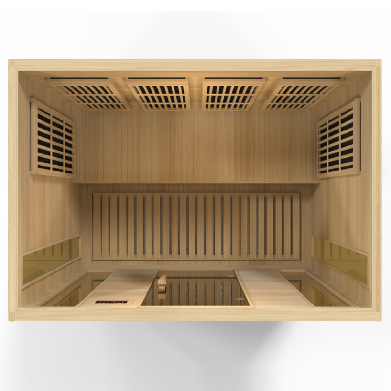 Golden Designs Maxxus 4-Person Low EMF FAR Infrared Sauna – Model MX-K406-01
