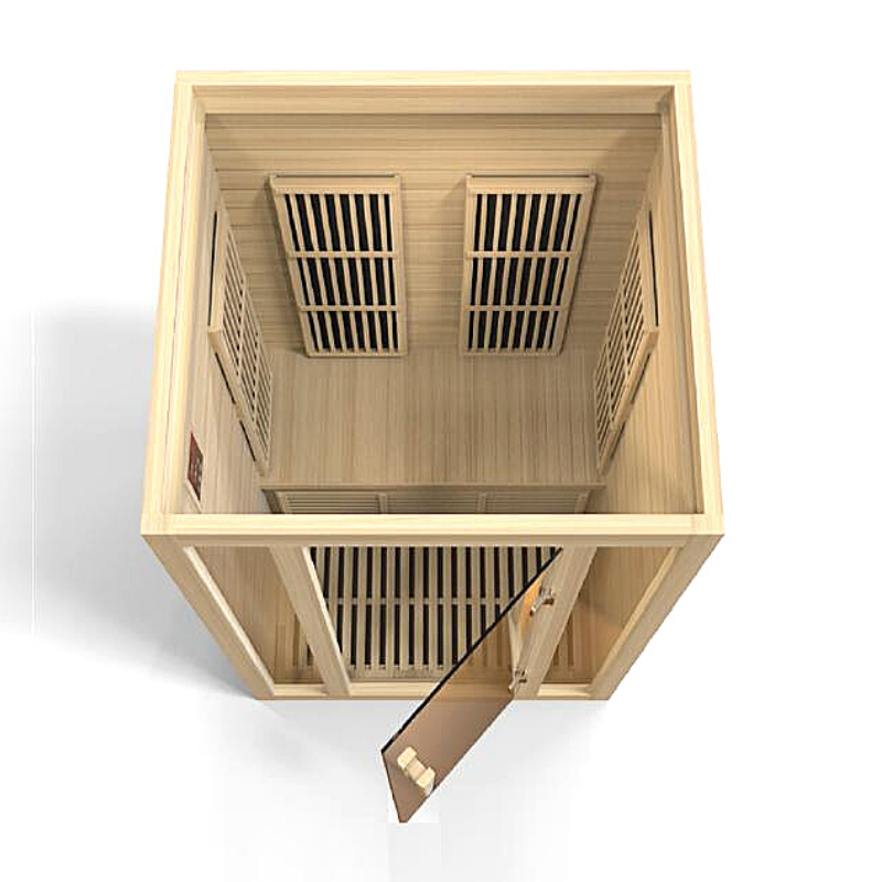 Golden Designs Maxxus “Seattle” 2-Person Infrared Sauna – Low EMF, Hemlock (MX-J206-01)