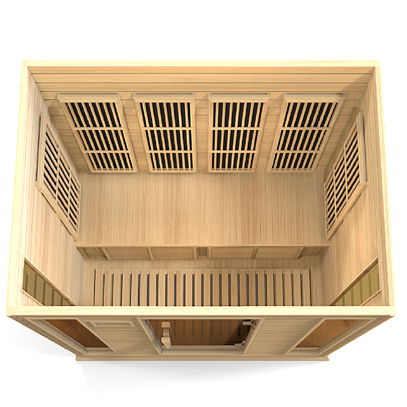 Golden Designs Maxxus 4-Person Low EMF FAR Infrared Sauna – Model MX-K406-01