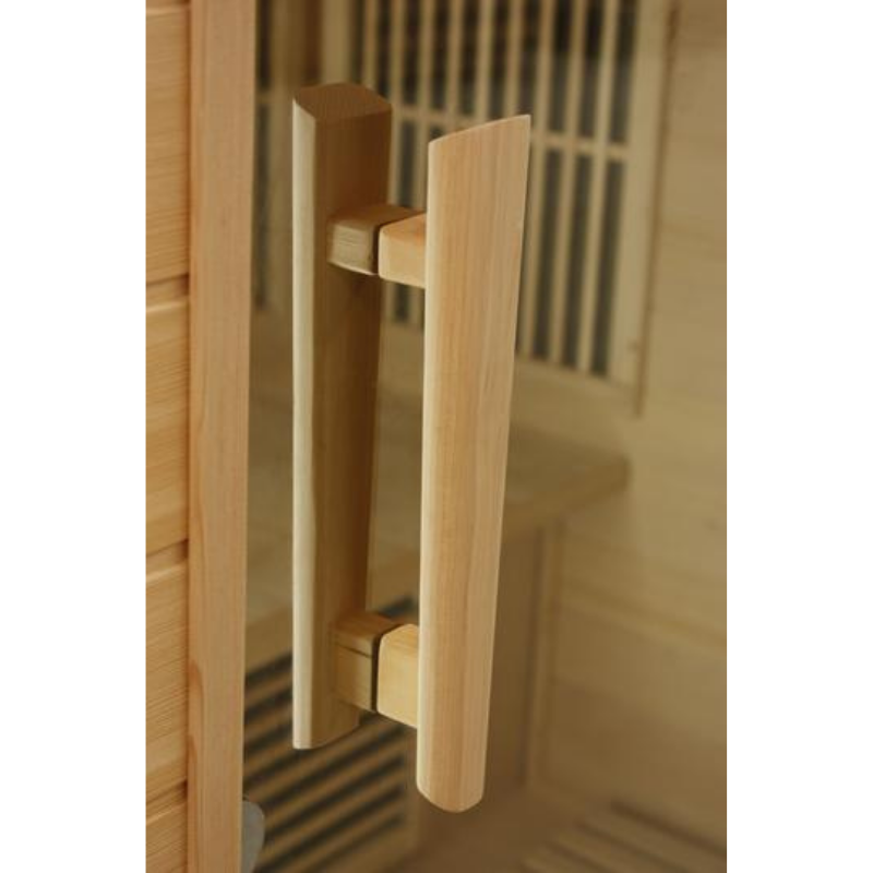 Golden Designs Maxxus 2-Person Near Zero EMF FAR Infrared Sauna – Canadian Hemlock (MX-K206-01-ZF)