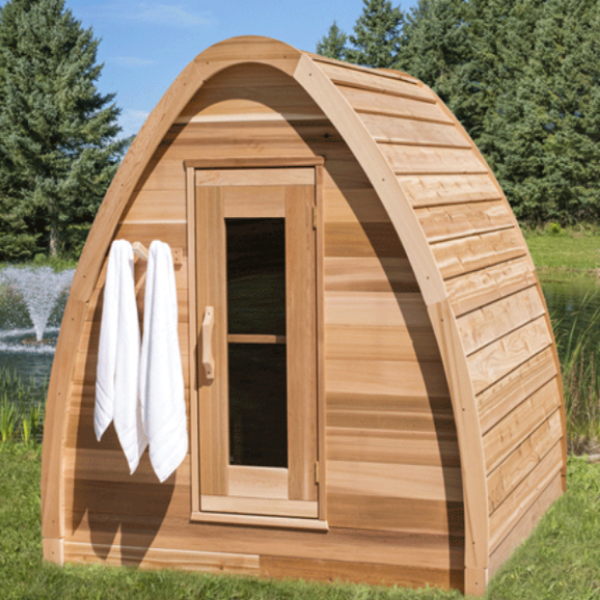 Dundalk LeisureCraft Clear Cedar Mini POD 2-4 Person Sauna
