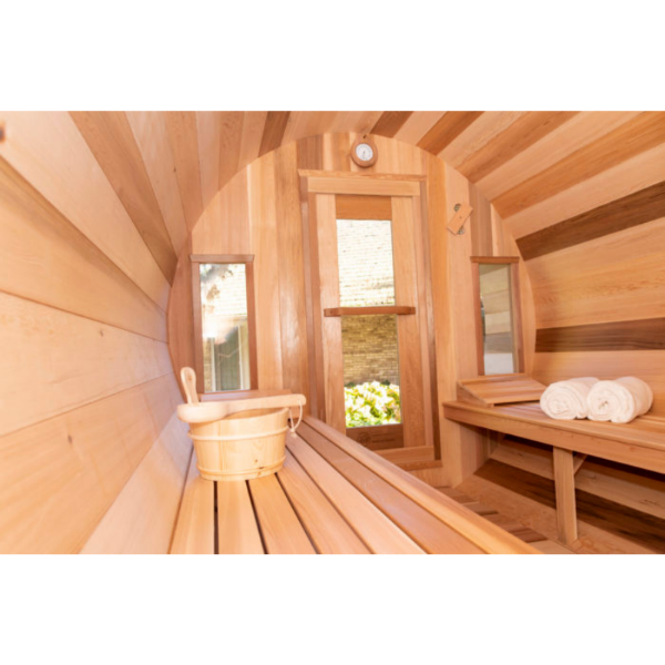 Dundalk LeisureCraft Canadian Timber Tranquility 4-5 Person Barrel Sauna CTC2345