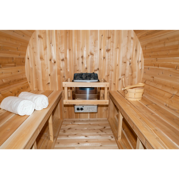 Dundalk LeisureCraft Canadian Timber Tranquility 4-5 Person Barrel Sauna CTC2345