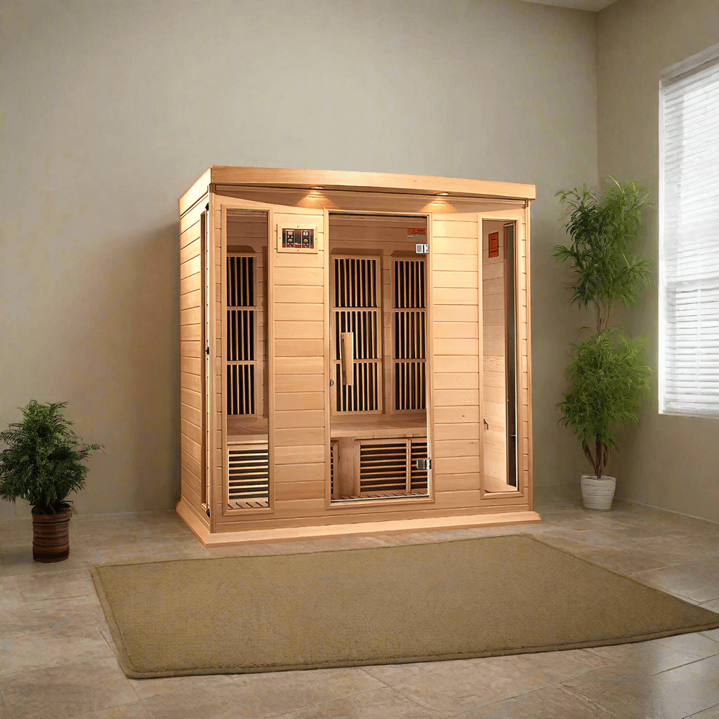 Golden Designs Maxxus 4-person low EMF FAR infrared sauna MX-K406-01