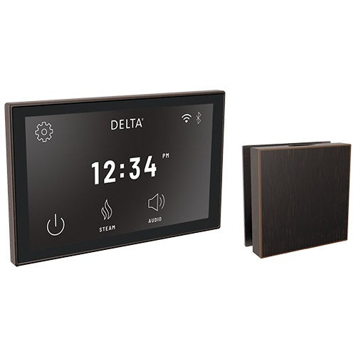 Delta SteamScape Deluxe Interface and Contemporary Square Steam Head