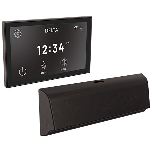 Delta SteamScape Deluxe digital steam control and unilateral steam head, Venetian Bronze finish