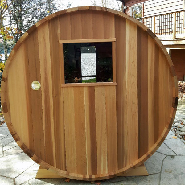 Dundalk LeisureCraft Knotty Cedar Barrel Sauna