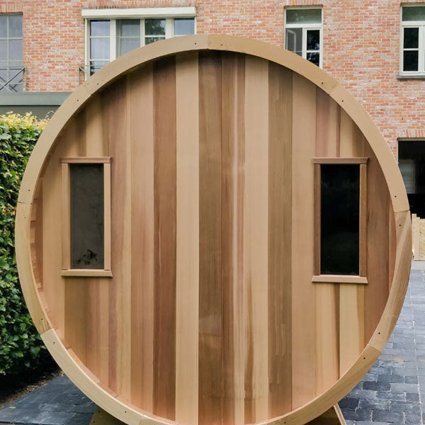 Dundalk LeisureCraft Knotty Cedar Barrel Sauna