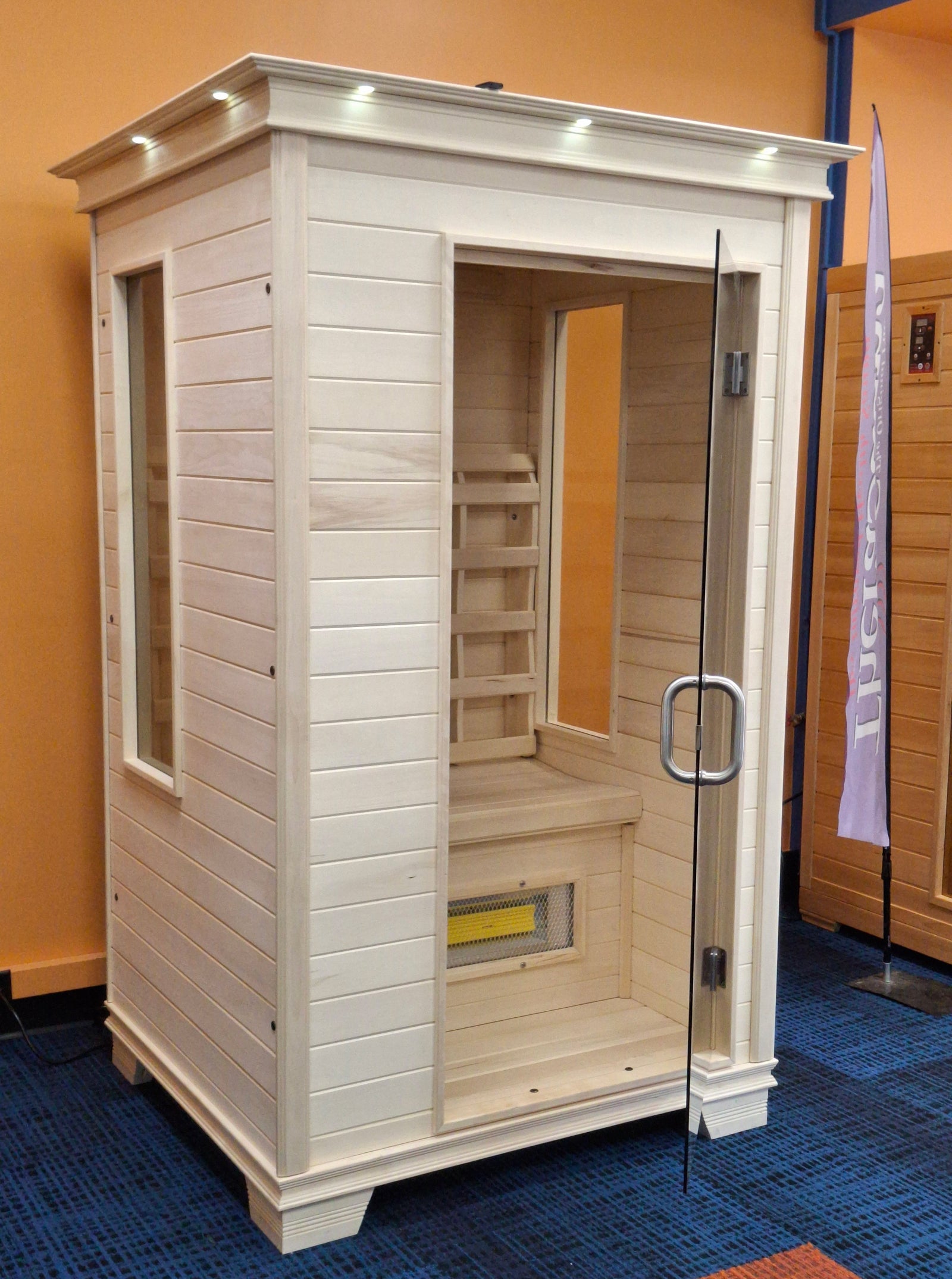 TheraSauna TS4746UF 1-Person Far Infrared Sauna with Aspen Hardwood & TheraMitter™ Heaters