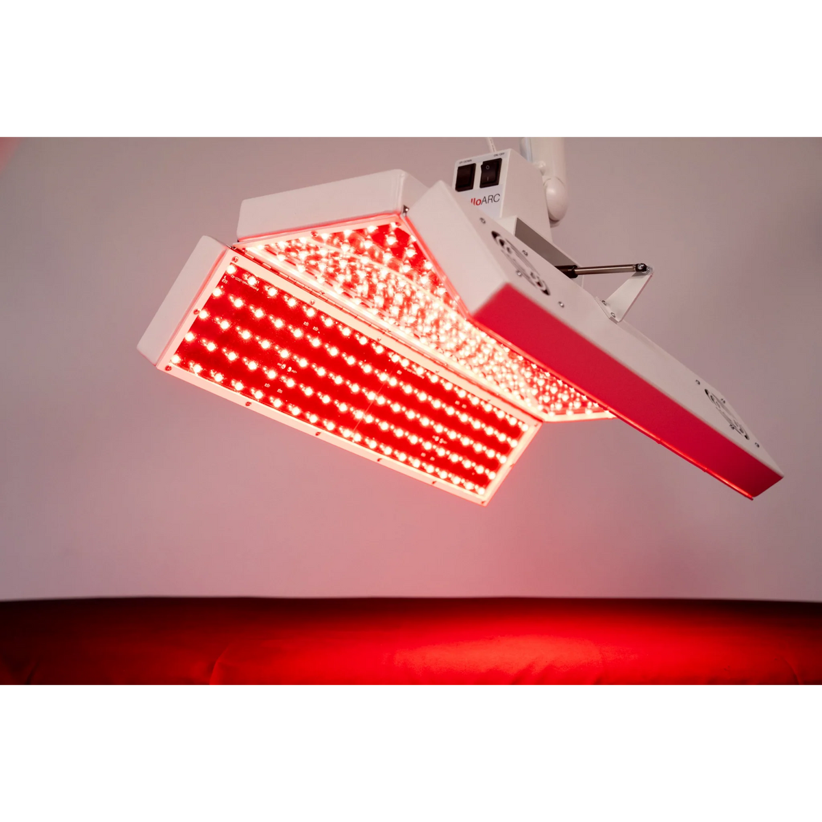Body Balance System ApolloARC Red & Infrared Light Panel – red LED panel close-up