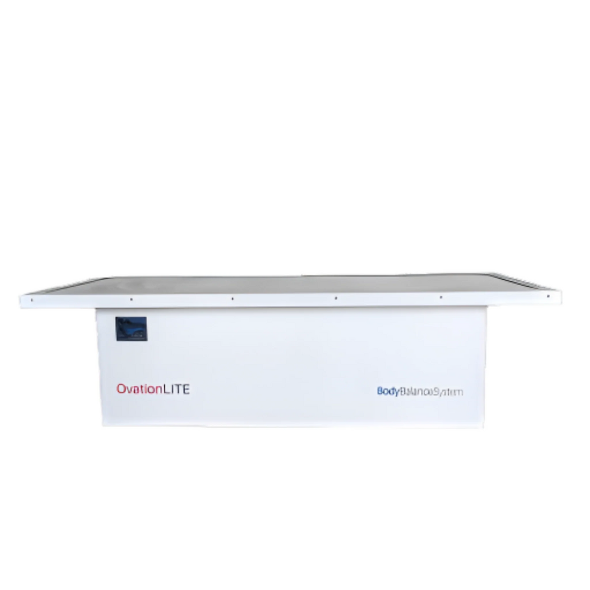 Body Balance System OvationLITE Zero Gravity Red & Infrared Light Bed – flat bed front view on white