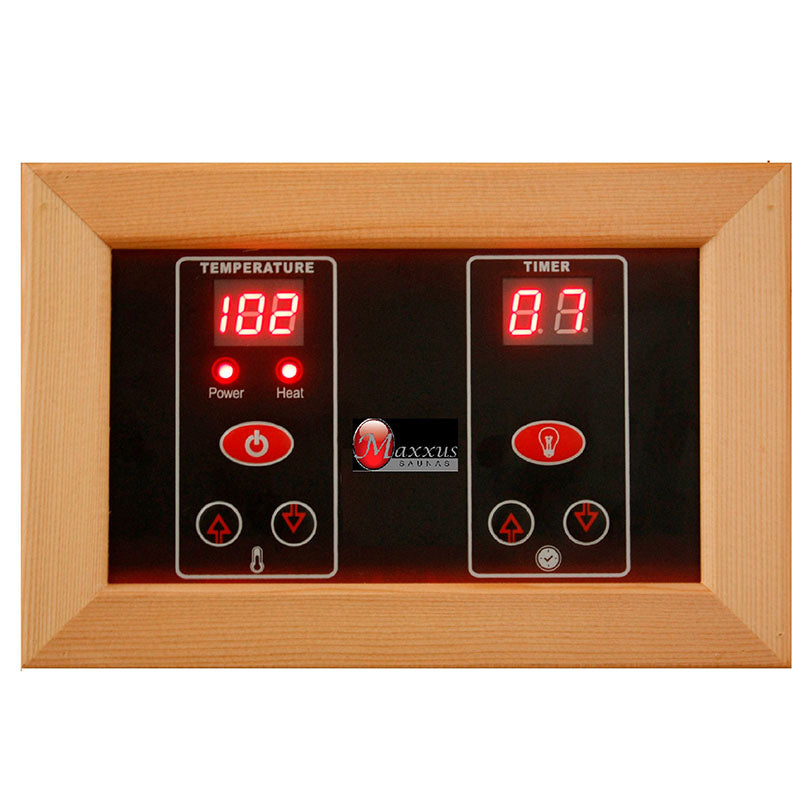 Golden Designs Maxxus 2-Person Full Spectrum Infrared Sauna – Red Cedar (MX-M206-01-FS)