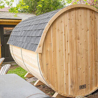Dundalk LeisureCraft Canadian Timber Harmony 3-4 Person Barrel Sauna