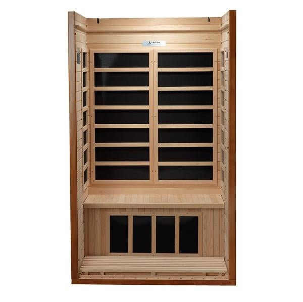 Golden Designs Dynamic Barcelona Elite 1–2 Person Infrared Sauna – Ultra Low EMF FAR IR (DYN-6106-01)