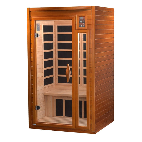 Golden Designs Dynamic Barcelona Elite 1–2 Person Infrared Sauna – Ultra Low EMF FAR IR (DYN-6106-01)