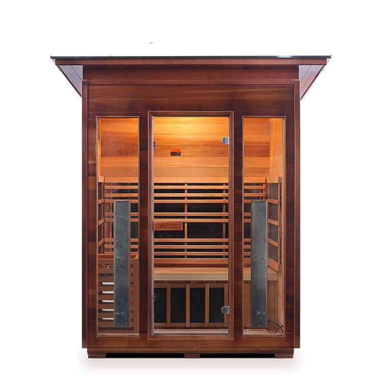 Enlighten Diamond 3-Person Hybrid Infrared/Traditional Sauna