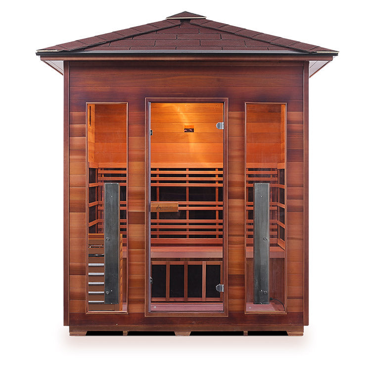 Enlighten Diamond 4-Person Hybrid Infrared/Traditional Sauna