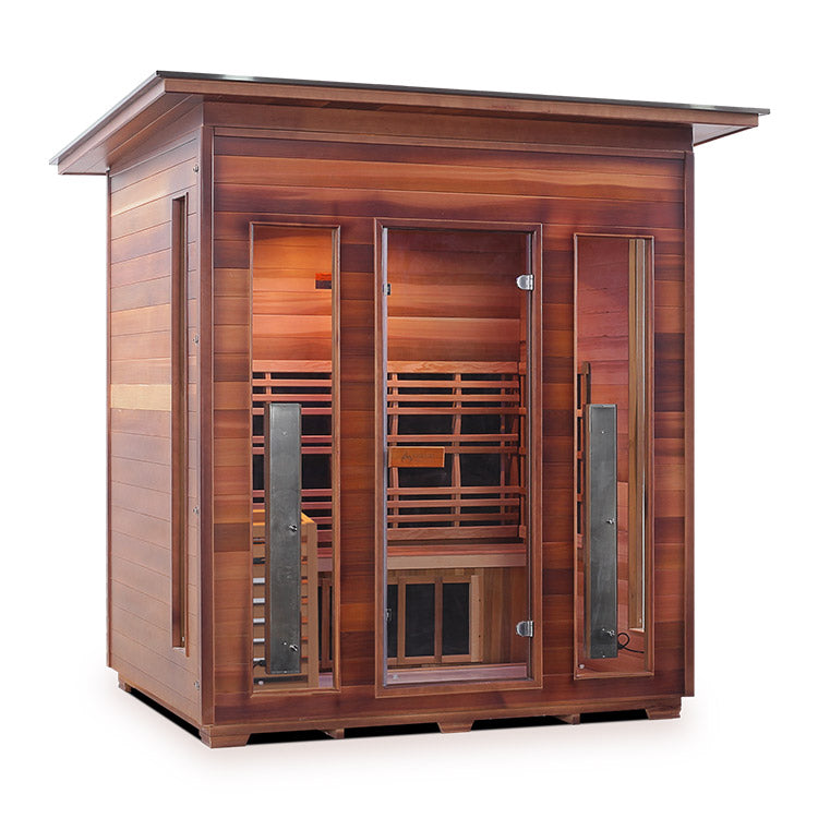 Enlighten Diamond 4-Person Hybrid Infrared/Traditional Sauna