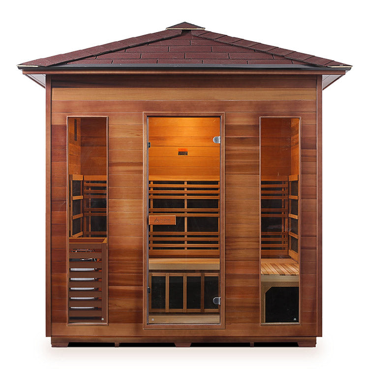 Enlighten Diamond 5-Person Hybrid Infrared/Traditional Sauna