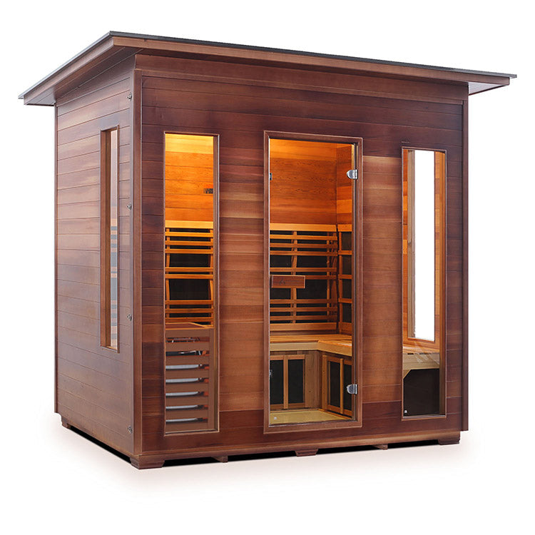 Enlighten Diamond 5-Person Hybrid Infrared/Traditional Sauna