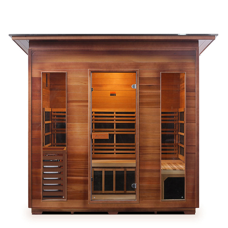 Enlighten Diamond 5-Person Hybrid Infrared/Traditional Sauna