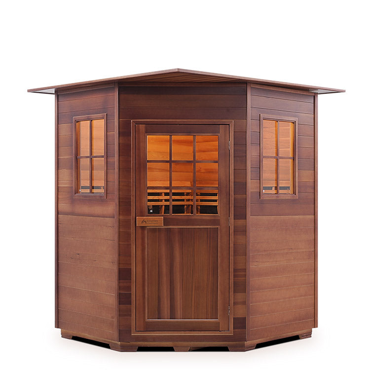 Enlighten MoonLight 4-Person Corner Traditional Indoor Sauna