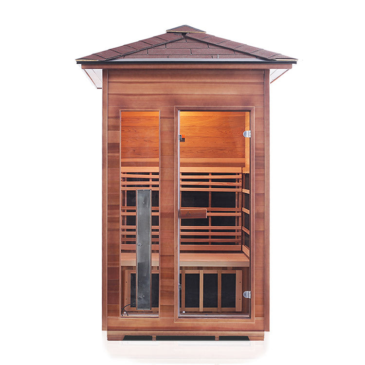 Enlighten Rustic 2-Person Full Spectrum Infrared Sauna